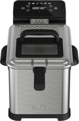 Tefal Family Pro Access 4.0L, 3000 Watt, semiprofessionell, mit Öl, abnehmbarer Öltank, Kühlzonen-Technologie Haushaltsgeräte Naty Shop Family Pro Digital Access 4.0L