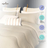 Night Lark Bettdecke ohne Bezug, 4,5 Tog, King Size, Tufted Dot Collection, Luxusbettwäsche, hypoallergen, maschinenwaschbar, warme Sandbettdecken und Steppdecken Naty Shop