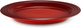 Le Creuset Steinzeug-Geschirrset, 12-teilig, Kirschrot, 79351000607081