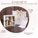 Sophie die Giraffe Geburtstagsgeschenkset Sophiesticated Rassel Pouet 00012 Spielzeug Bebe Naty Shop