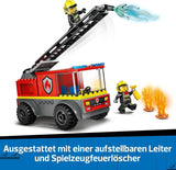 LEGO City Fire Ladder Truck – Spielzeug-Feuerwehrauto mit 2 Feuerwehrmann-Minifiguren für Jungen und Mädchen ab 4 Jahren – Lernspielzeug – Geschenk für Vorschulkinder 60463 Bausätze Besuchen Sie den LEGO-Store