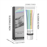 Haarfarbe Silber, Silbergrau, natürliche Haarfärbecreme, temporäre Haarfärbecreme, graue Haarfärbecreme, halbpermanente silberne Haarfarbe für alle Haartypen, 2 Stück, Naty Shop Haarfärbemittel