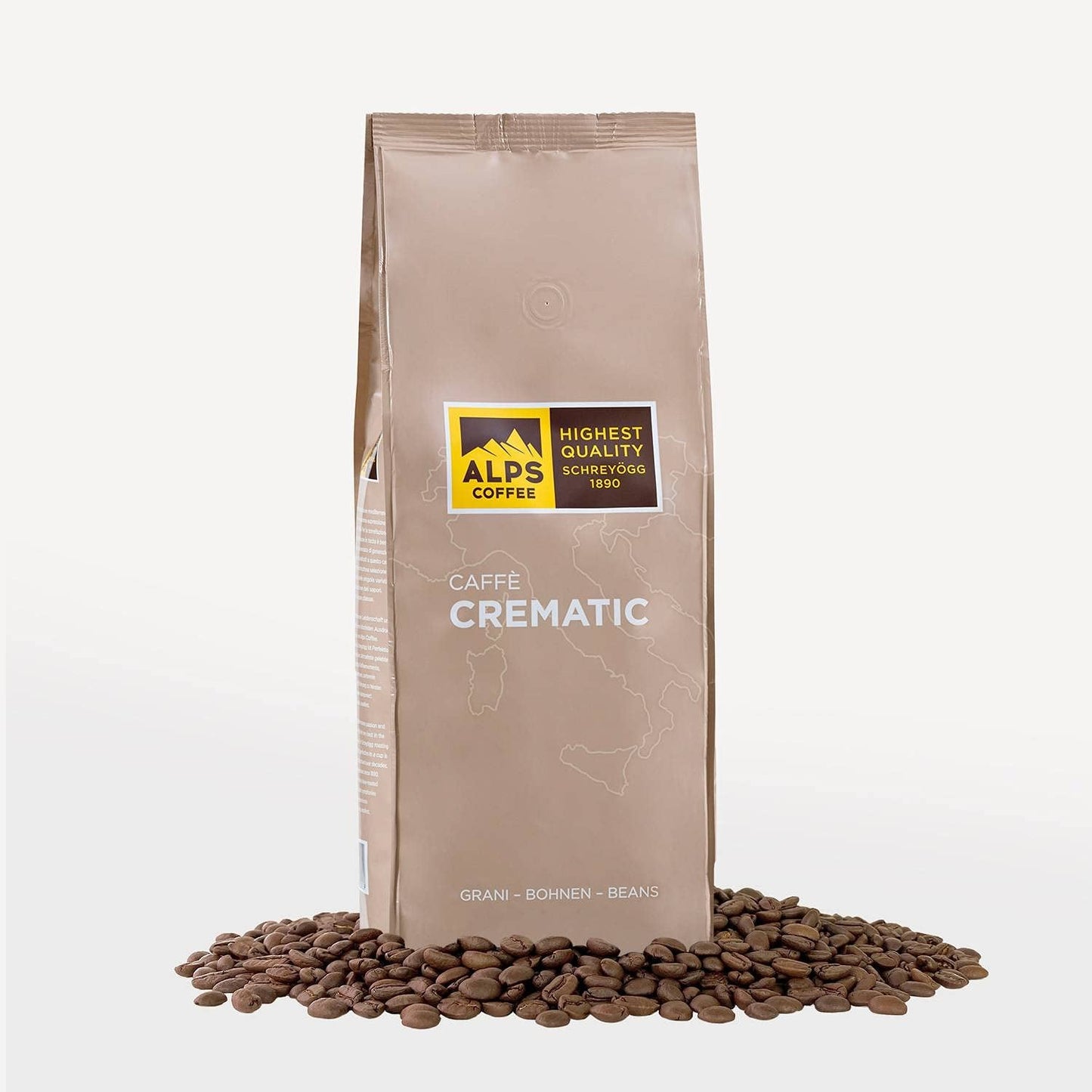 Cremige Kaffeebohnen, 1 Packung (1 x 1 kg)