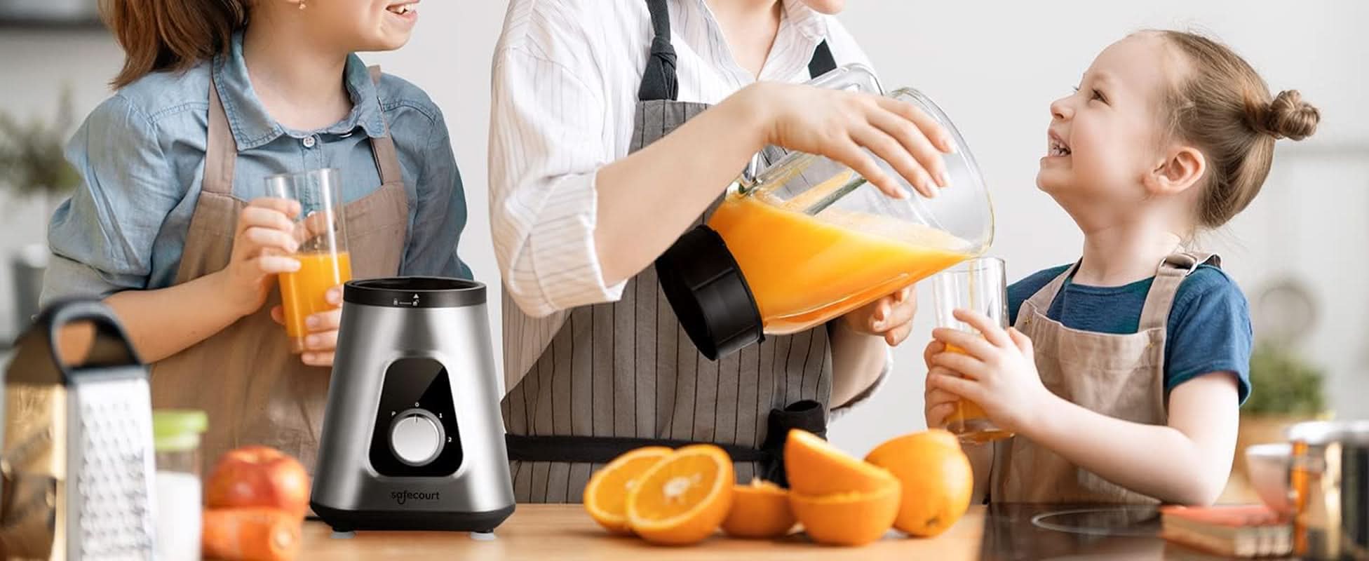 Safecourt Kitchen – Mixer – Sportmixer – 1000 Watt – To Go Beker – Smoothie Maker Kitchen Naty Shop