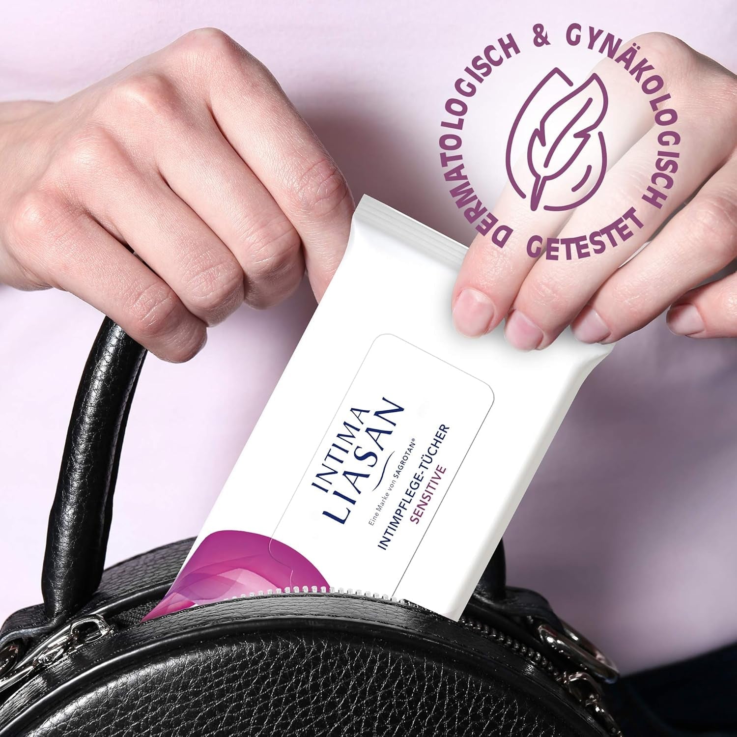 Intima by Sagrotan Sensitive Intimpflegetücher, seifenfrei und alkoholfrei, 30 Stück (4er Pack)