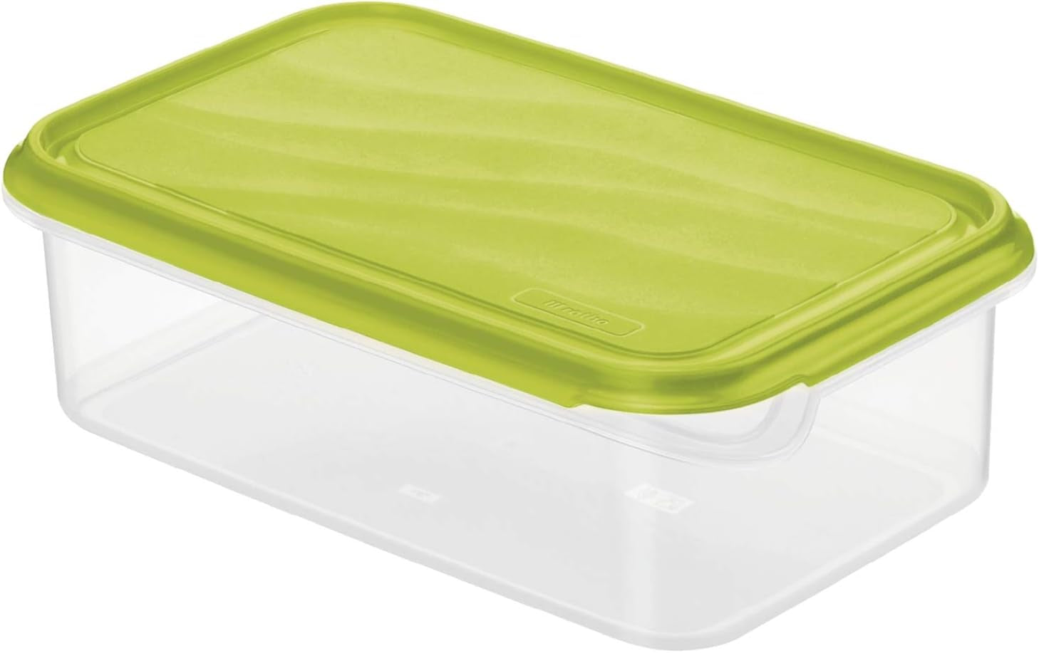 Rotho Rondo Frischhaltedose 1,5l mit Deckel, BPA-freier Kunststoff (PP), transparent/grün, 1,5l (24,0 x 16,0 x 7,5 cm) Naty Shop Frischhaltedosen 1,5L