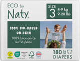 Eco Diapers Eco by Naty Baby Eco Diapers – hochwertige Bio-Windeln, umweltfreundlich, aus pflanzlichen Materialien, ideal für empfindliche Babyhaut (Größe 5 – 80 Stück)