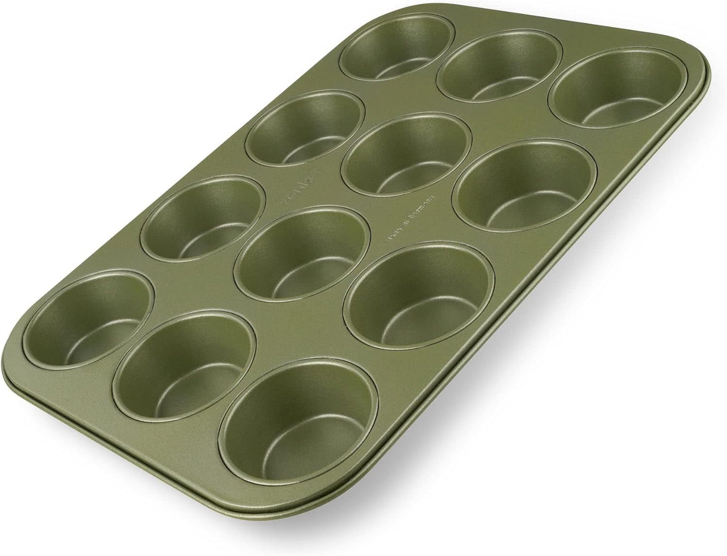 Zenker Muffinform Für 12 Stück – Ressourcenschonende Und Klimaneutrale Backform Für Muffins Und Cupcakes – 12Er Muffinblech Mit Veganer Antihaftbeschichtung Formen und Bleche zum Backen Naty Shop Muffinform