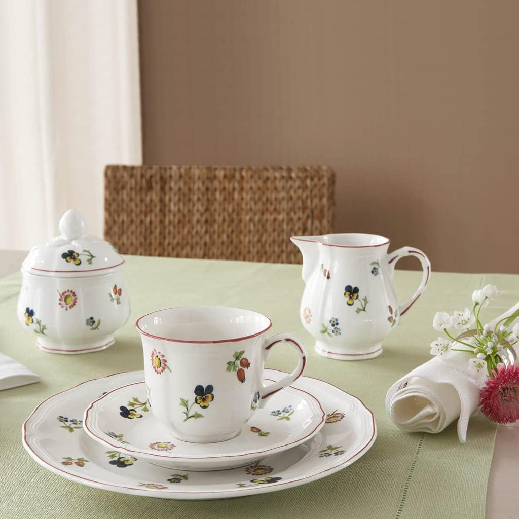 Villeroy & Boch Petite Fleur Milchkännchen, 250 ml, Höhe: 7,5 cm, Premium Porzellan, mehrfarbig