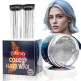 Temporäres grünes Haarfärbemittel – Haarfärbewachs, Haarton für Männer und Frauen, natürliche Haarpomade, Farbclip-Haarfärbewachs für verrückte Party-Haarfarbe (4,23 oz, grün) Naty Shop Haarfärbemittel Grau 1 g (1 Packung)