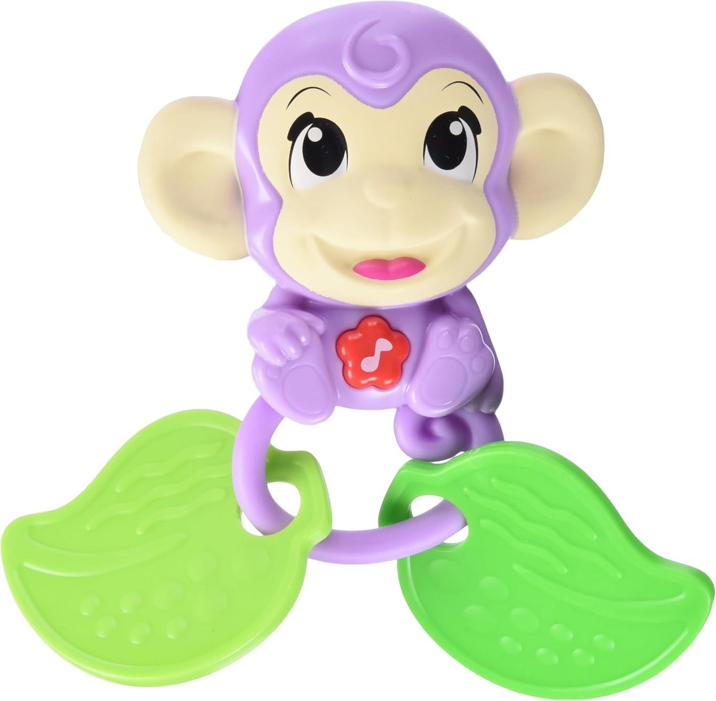 Simba 104010192 – ABC-Affen-Musikrassel, 2 Sinneselemente, mit Musikfunktion, 17 cm, Spielzeug für Kinder, ab 6 Monaten Babyspielzeug Naty Shop