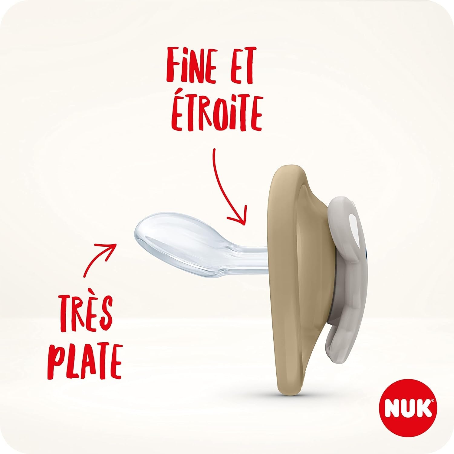 NUK Space Baby Schnuller 6–18 Monate, extra große Öffnungen für empfindliche Haut, BPA-freies Silikon, Zebramuster, 2er-Pack