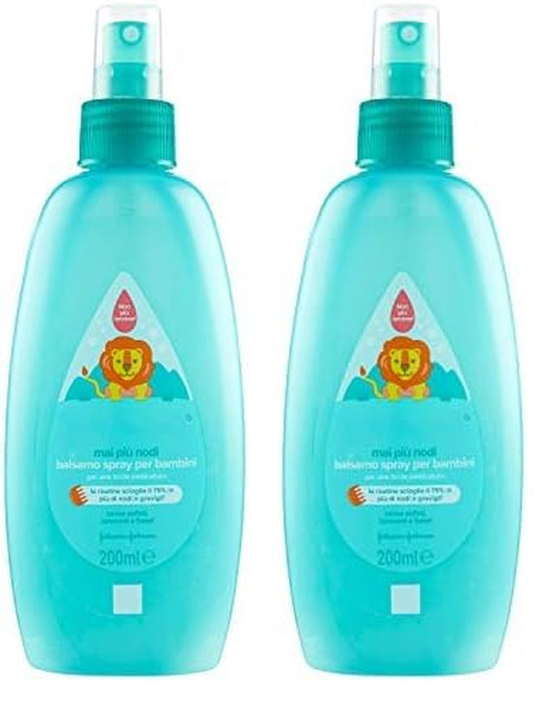 Kinder-Knoten-Entwirrungsspray, keine Tränen, auch für langes oder lockiges Haar, 200 ml, Naty Shop Haarentwirrungsprodukte, 200 ml (2er-Pack)