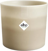 Runder Topf elho Color Gradient 16 cm – für den Innenbereich – 100 % recycelter Kunststoff – Ø 15,9 x H 14,7 – beige/beiges Steingut