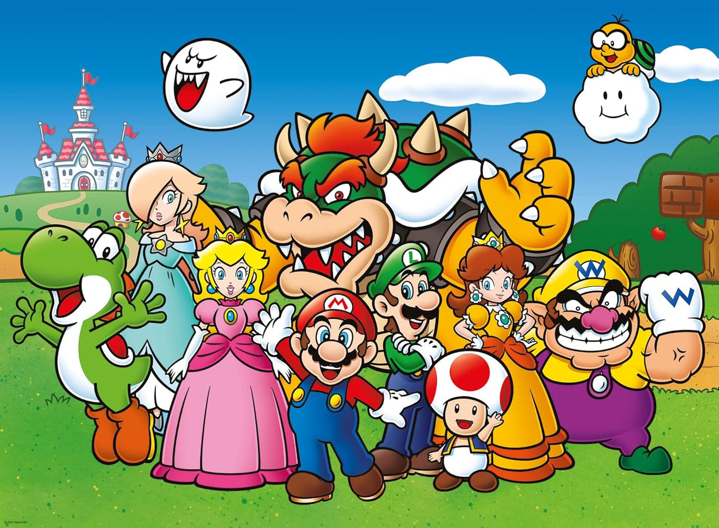 Puzzle für Kinder 100 Teile XXL - Nintendo Super Mario Fun Puzzle Naty Shop