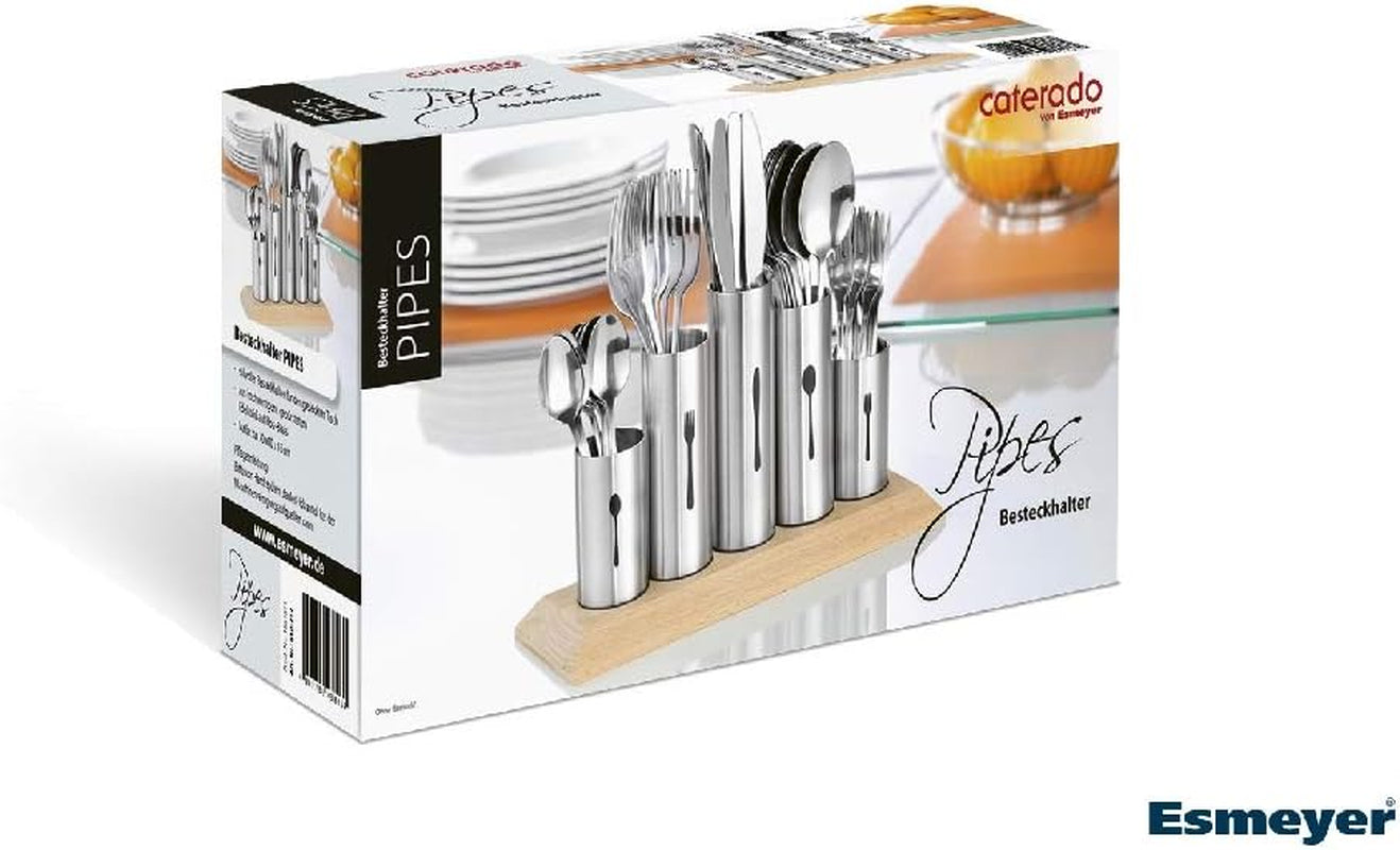 Besteckhalter aus Edelstahl, 1 Packung, Silber Naty Shop Kitchen