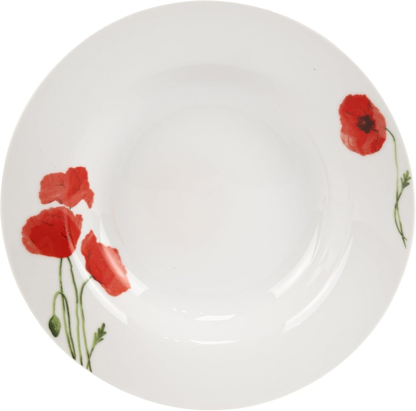 Geschirr-Set für 6 – 18-teilig – Porzellan-Geschirr-Set – weißes Geschirr-Set – Schüssel- und Teller-Set – modernes Geschirr – Teller – Tischservice – Geschirr-Set für 6