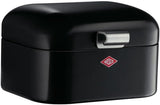 Wesco Mini Grandy Brotkasten in Rosa, pulverbeschichtetes Stahlblech, Lüftungslöcher und stabiler Griff. Frischhalteboxen Naty Shop Schwarz
