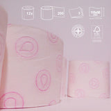 Renova - Toilettenpapier Skin Care Plus, dekoriert, parfümiert - 12 Rollen (Toilettenpapier)
