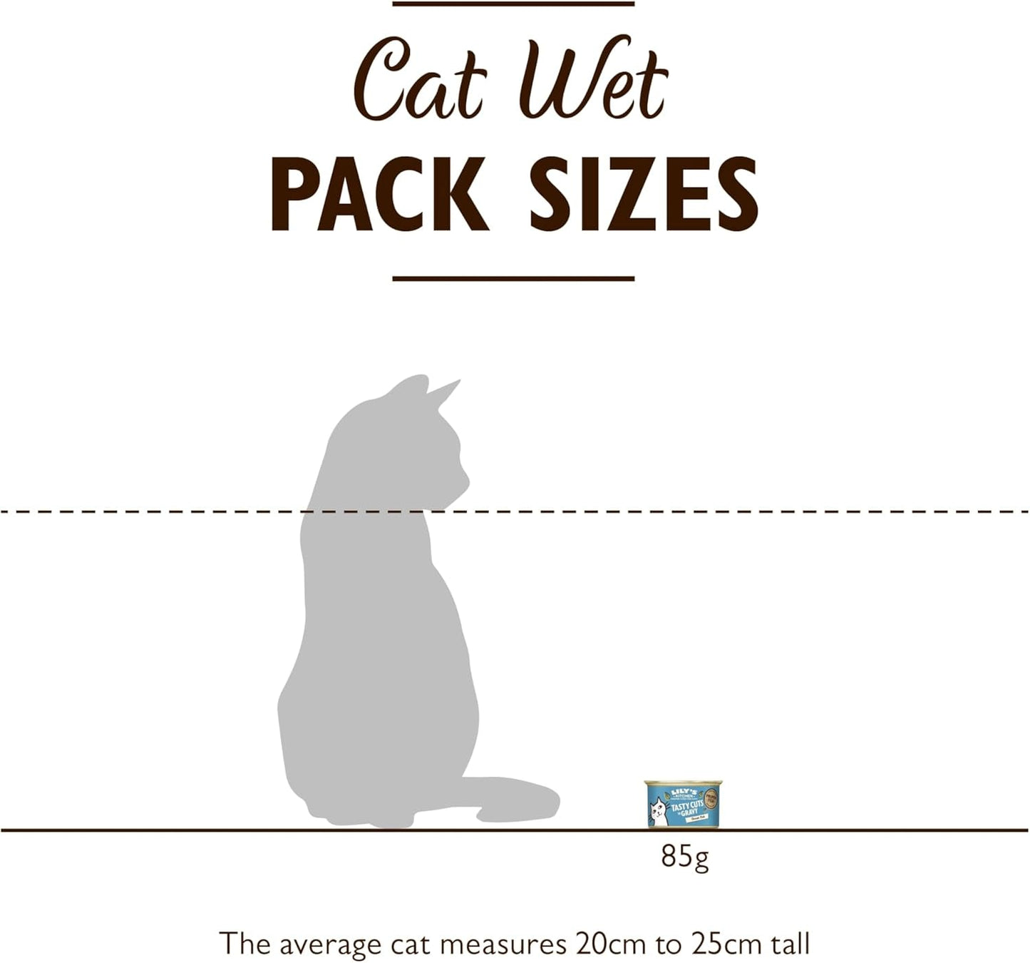 Lily's Kitchen Fish Tasty Cuts Nassfutter für Katzen – 24er-Pack (24 x 85 g). Köstliche Fischstücke in Soße für Katzen