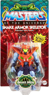 MASTERS of the UNIVERSE Snake Armor Skeletor – 16 bewegliche Gelenke, Retro-Verpackung, Mini-Comic-Buch, für Kinder ab 6 Jahren und erwachsene Sammler, HKM68 Actionfiguren Naty Shop