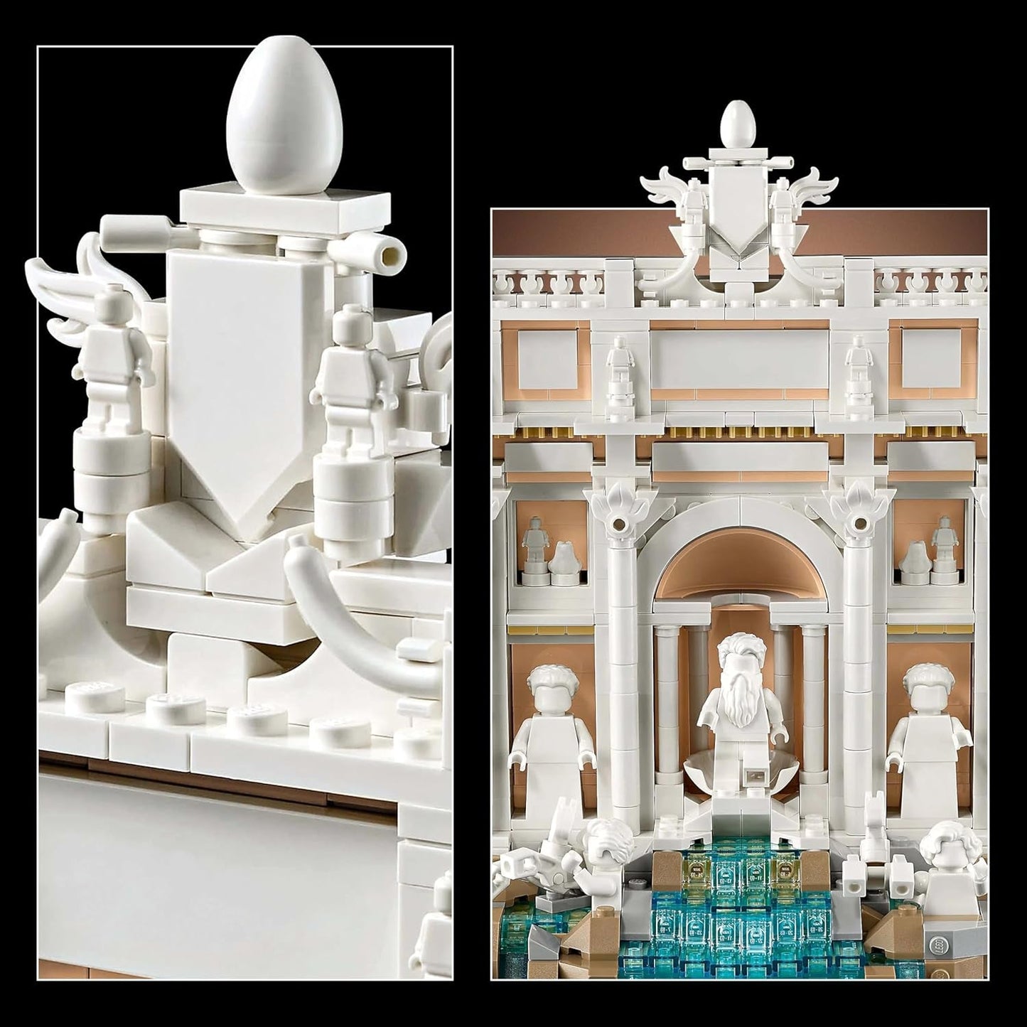 LEGO Architecture Trevi-Brunnen – Modell eines Wahrzeichens in Rom mit Minifiguren-Skulpturen – Sammelstück für Büro und Wohnzimmer – Geschenk für Erwachsene und Architekturliebhaber 21062 Bausets Besuchen Sie den LEGO-Store