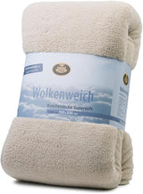 Gözze - Cloud weiche Kuscheldecke, Schaffellimitat, 100 % Polyester (Mikrofaser), 150 x 200 cm - Camel Bettdecken und Steppdecken Naty Shop Camel