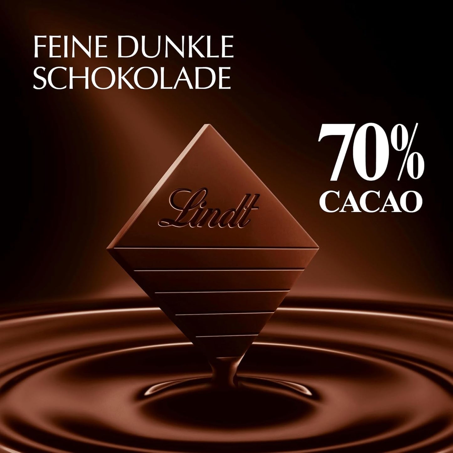 Lindt EXCELLENCE 70 % Kakao – dunkle Schokolade, 100-Gramm-Tablette Naty Shop