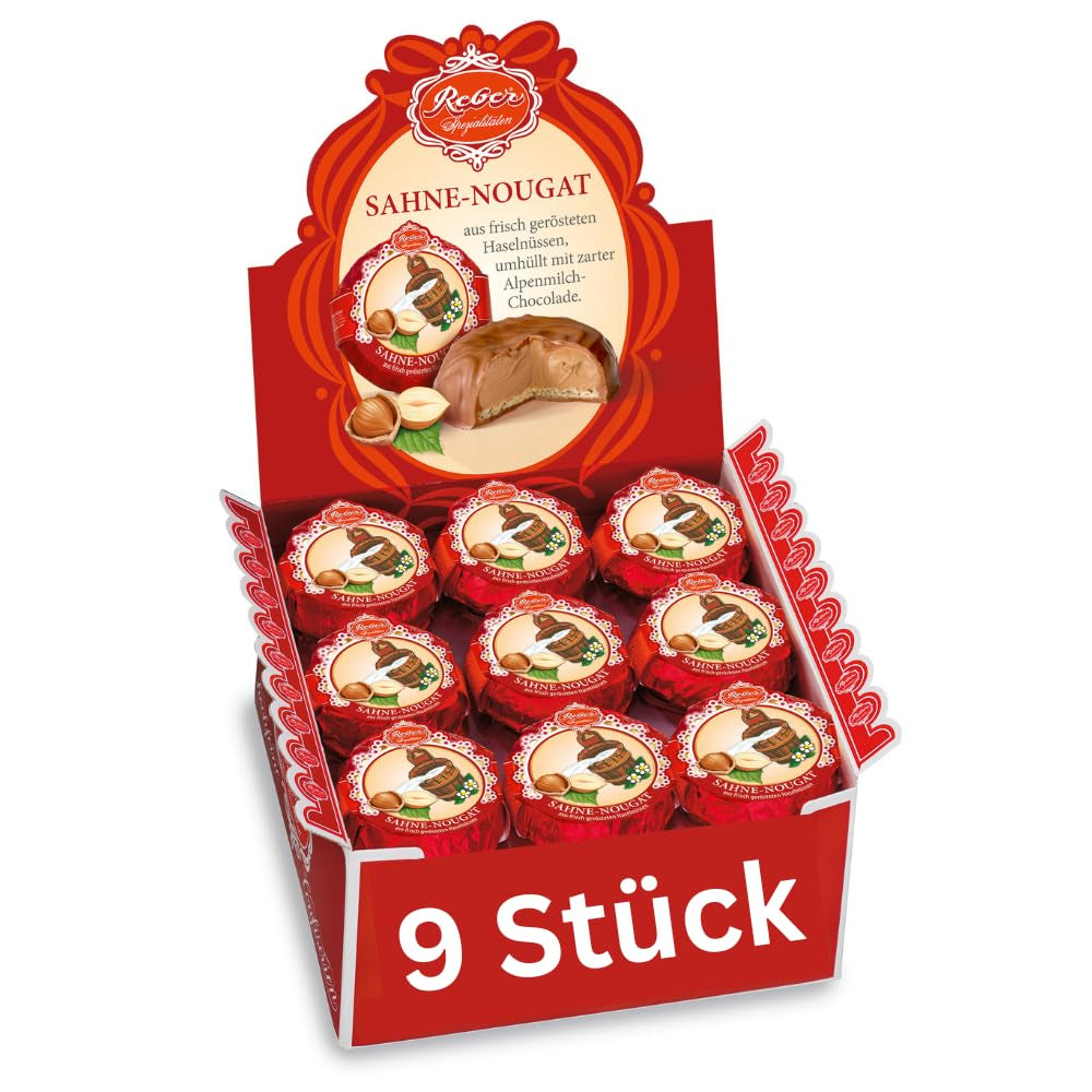 Reber Bites Chocolate and Truffle Pie, Brandtrüffel auf cremigem Nougat, umhüllt von zarter Alpenmilchschokolade, 40g (1 Stück)