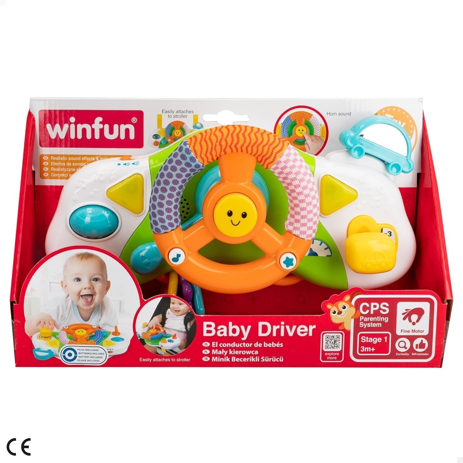 winfun 40300 Spielzeug, Autosimulator, M Toys Bebe Naty Shop