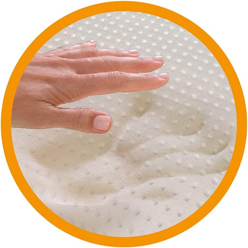 Orthopädisches Nackenstützkissen – Bio-Aloe – viskoelastisches Aloe Vera-Kissen, 14 cm hoch, Bezug aus 100 % Baumwolle, Visco-Kissen – Memory-Schaum-Kissen – hergestellt in Italien. Naty Shop Standard-Kissen