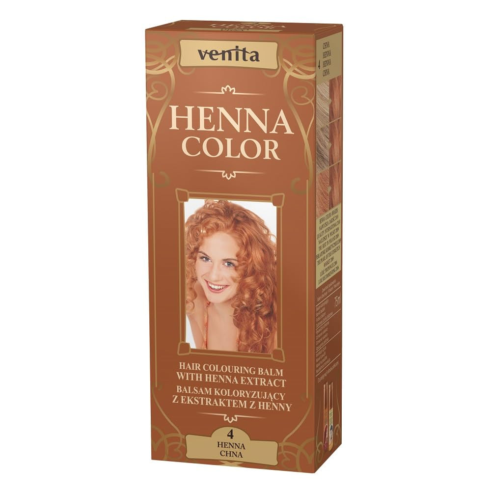 Henna-Farbe 111 Naturblond, Haarspülung, Haarfarbe, natürlicher Haarfarbeffekt, Henna-Öko-Haarfärbemittel, Naty Shop, Rotbraun, 1 Stück (1 Stück)