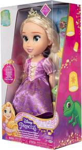 Disney Princess Rapunzel, 35 cm große singende Puppe, singt „I See The Light“, inklusive Zubehör für mehr Spaß, perfekt für Mädchen ab 3 Jahren, Lila