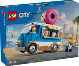 LEGO City Donut Truck – Spielzeug-Imbisswagen mit 2 Polizei-Minifiguren – Konstruktionsspielzeug für Jungen und Mädchen ab 5 Jahren – Geburtstags- und Weihnachtsgeschenkidee 60452 Bausets Besuchen Sie den LEGO-Store