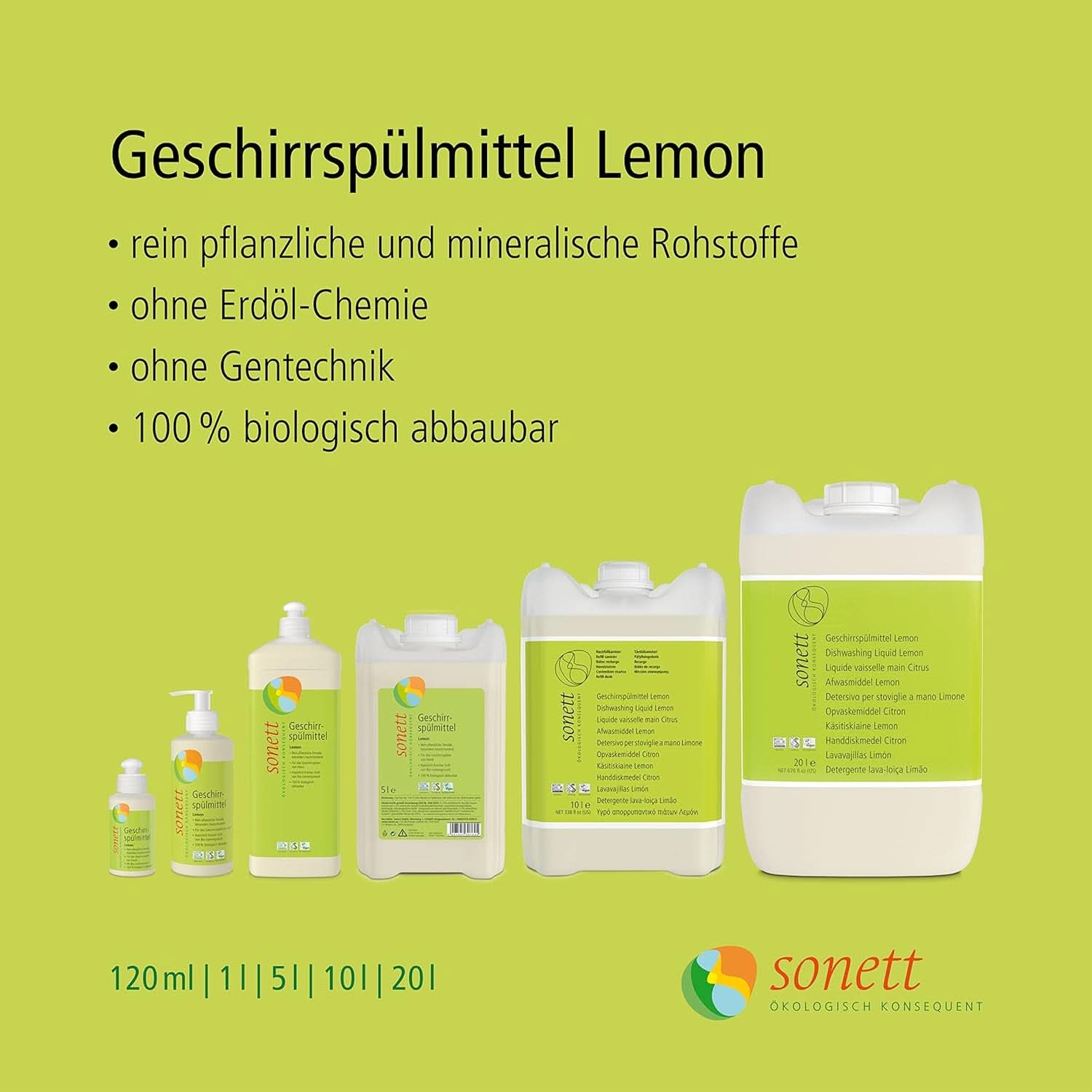 Spülmittel Sonett Lemon Küchenreiniger Naty Shop
