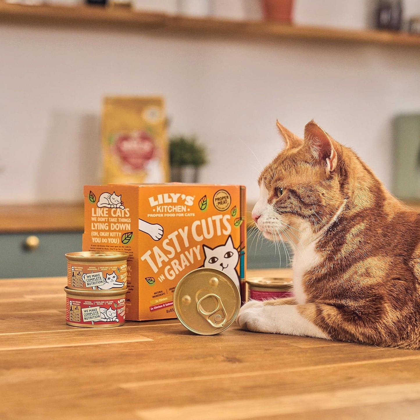 Lily's Kitchen Nassfutter für ausgewachsene Katzen, hergestellt aus natürlichen Zutaten, köstliche Stücke in Soße, Mehrfachpackung, 8 Boxen x 85 g