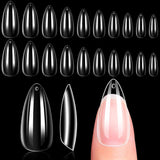 Makartt Acryl-Nagelhalter, magnetischer Nagelhalter, Nagelhalter, transparenter rosa Nagelhalter mit 48 Stück Klebemasse