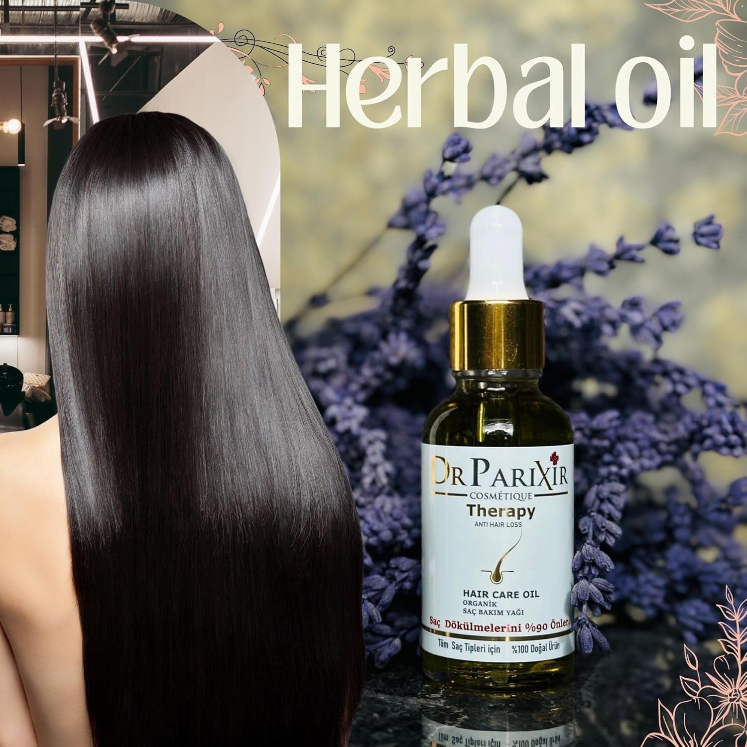 Dr Parixir Anti-Haarausfall-Serum – Effektive Lösung mit Olivenöl und Rosmarin, 30 ml | Reduziert Haarausfall und stärkt die Haarwurzeln Naty Shop Hair Care