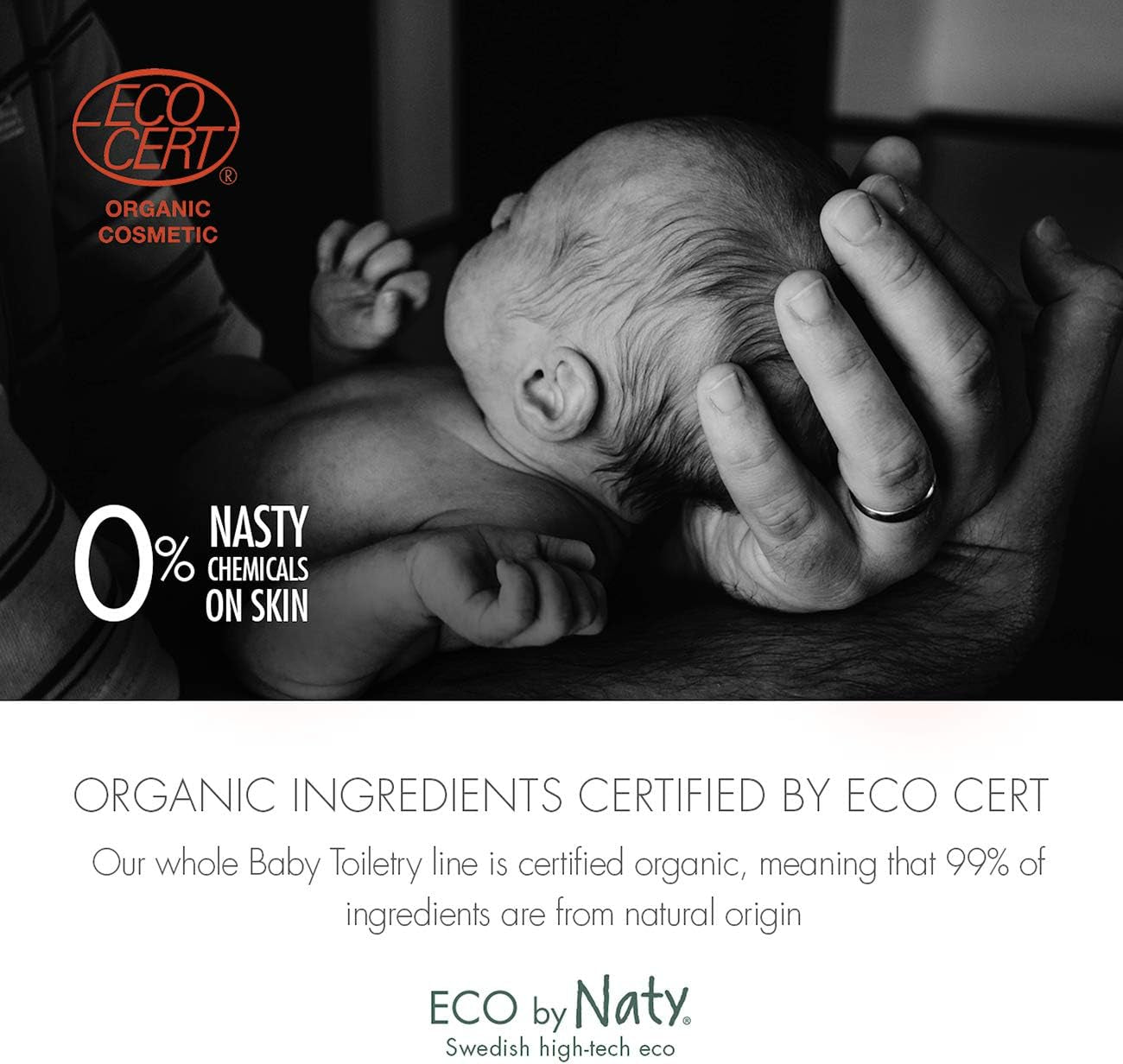 Eco von Naty, Wundsalbe für Babys, biologische pflanzliche Inhaltsstoffe mit 0 % Duftstoff, hypoallergen und dermatologisch getestet, Tube 50 ml Kinder - Bade- und Hautpflege Naty Shop
