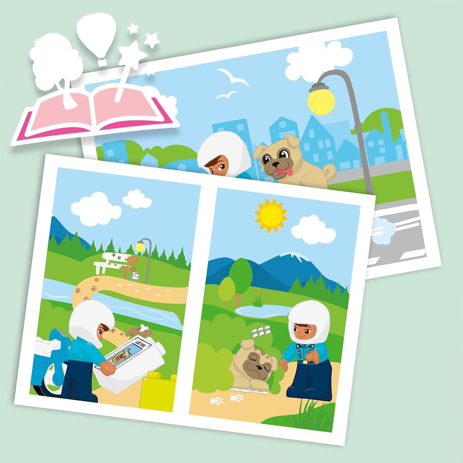 LEGO 10967 DUPLO Polizeimotorrad, Polizeispielzeug für Kleinkinder ab 2 Jahren, Ideales Spielzeug für die motorischen Fähigkeiten von Babys, Spielzeugmotorrad Bausets Besuchen Sie den LEGO-Store