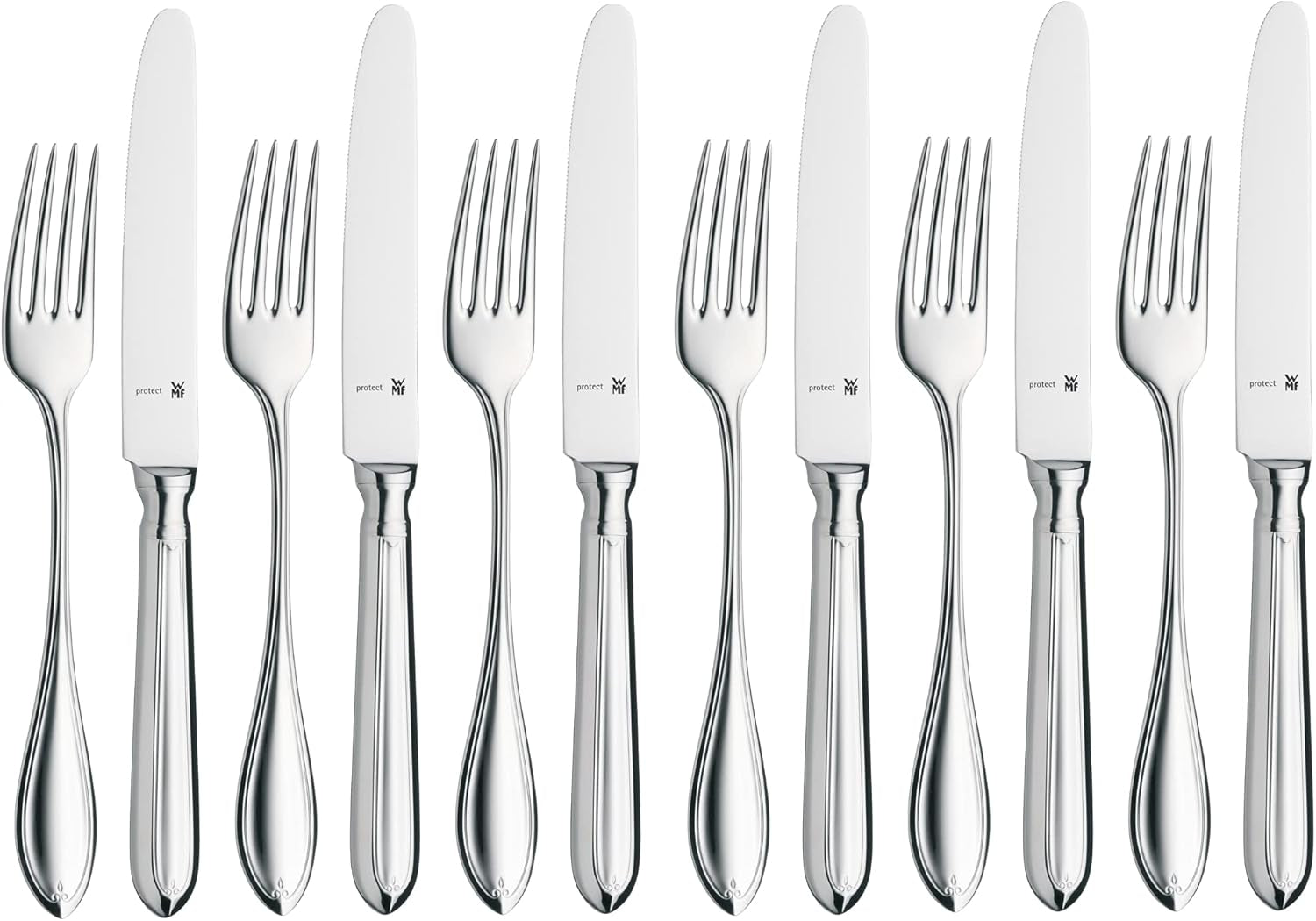 WMF Premiere, 12-teilig, für 6 Personen, Besteck zum Frühstück Kitchen Naty Shop