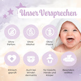 Millis Bamboo Baby Sensitive Feuchttücher für zarte Babyhaut – 5 x 60 Stück – Natürliche, sanfte und nachhaltige Reinigung – Biologisch abbaubare Babytücher, plastikfrei und alkoholfrei