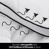 4-Jahreszeiten-Steppdecke 135 x 200 – 2-in-1-Ganzjahresdecke 135 x 200 – atmungsaktive, waschbare und vegane Steppdecke – Duo-Steppdecke mit Komfortband zum Schlafen – 500 g und 700 g Füllung. Steppdecken und Steppdecken Naty Shop