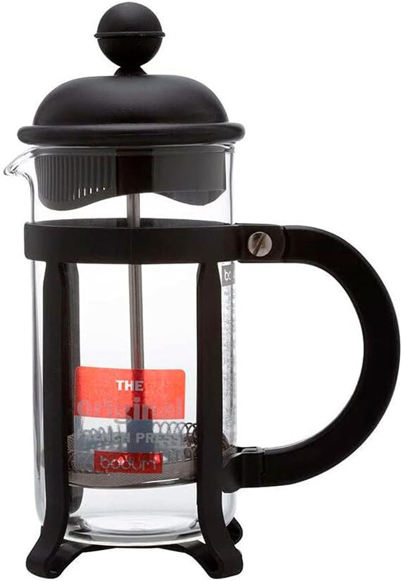 Bodum 1908-01 Java Kaffeemaschine, 8 Tassen, 1 L, mehrschichtig, schwarz, 10,6 x 16,3 x 24,5 cm, 6 Stück