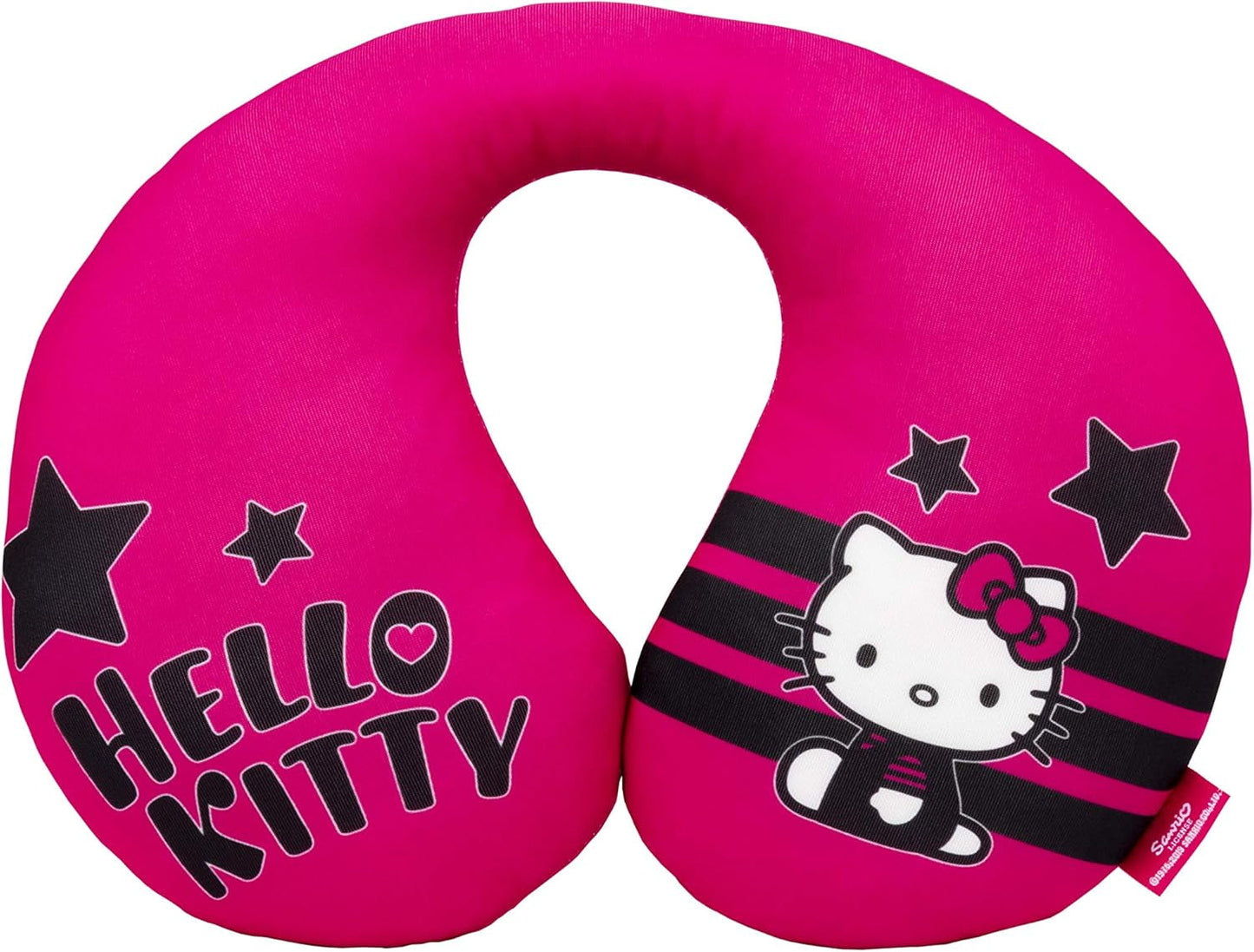 HELLO KITTY Stern-Nackenkissen für Jungen und Mädchen. Bequem und funktional. Universell, 100 % waschbar. Naty Shop Reisekissen