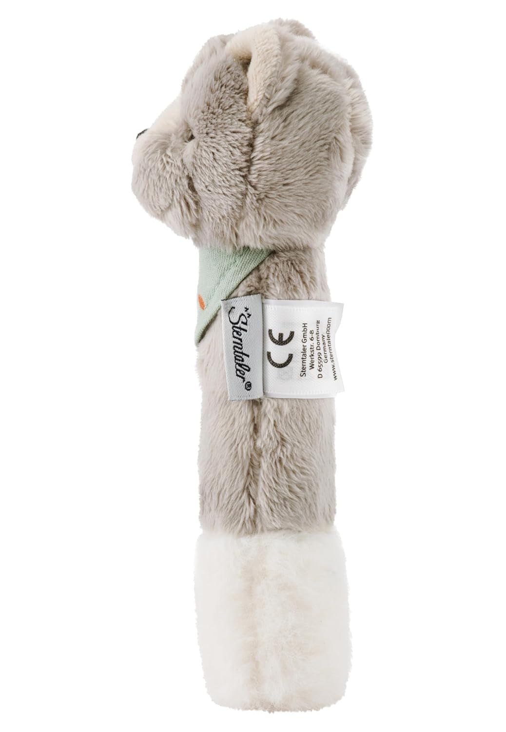 Sterntaler Baby-Quietsche Katze Lilly – Weiches Fleece-Babyspielzeug – Greifling für Babys – Erste Greif- und Spielversuche, grau Bebe Toys Naty Shop