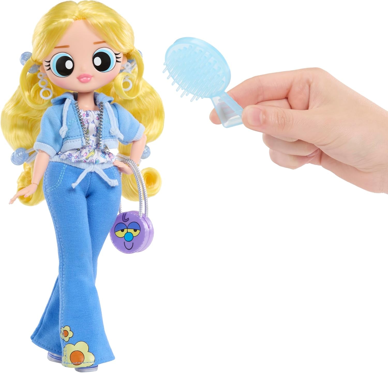 LOL. Überraschung! OMG The Powerpuff Girls Puppe - Bubbles - Enthält 1 Modepuppe, Inklusive Outfit und Accessoires, 3 zum Sammeln