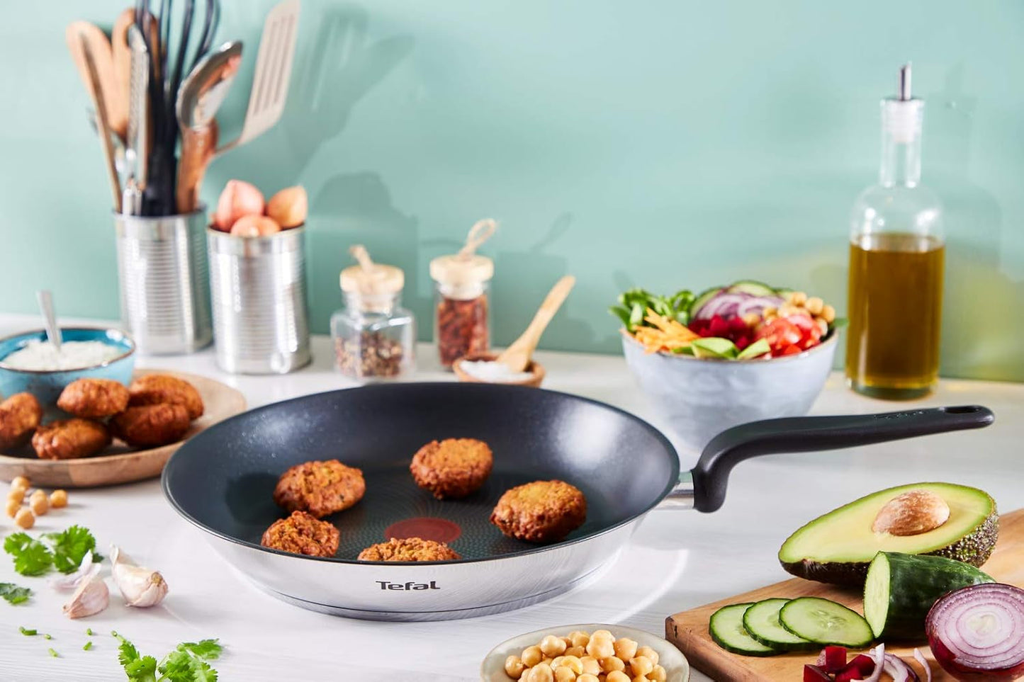 Tefal Hauptpfanne 20 cm, Edelstahl Mit Antihaftbeschichtung Naty Shop Töpfe und Pfannen