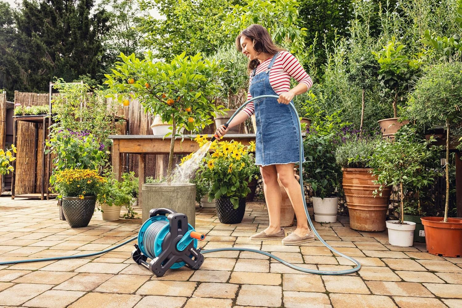 Gardena Classic Schlauch 19 mm (3/4 Zoll), 20 m: Universeller Gartenschlauch aus robustem Gewebe, kreuzgewebt, 22 bar Berstdruck, UV-beständig, keine Systemkomponenten, 12 Jahre Garantie (18022-20)