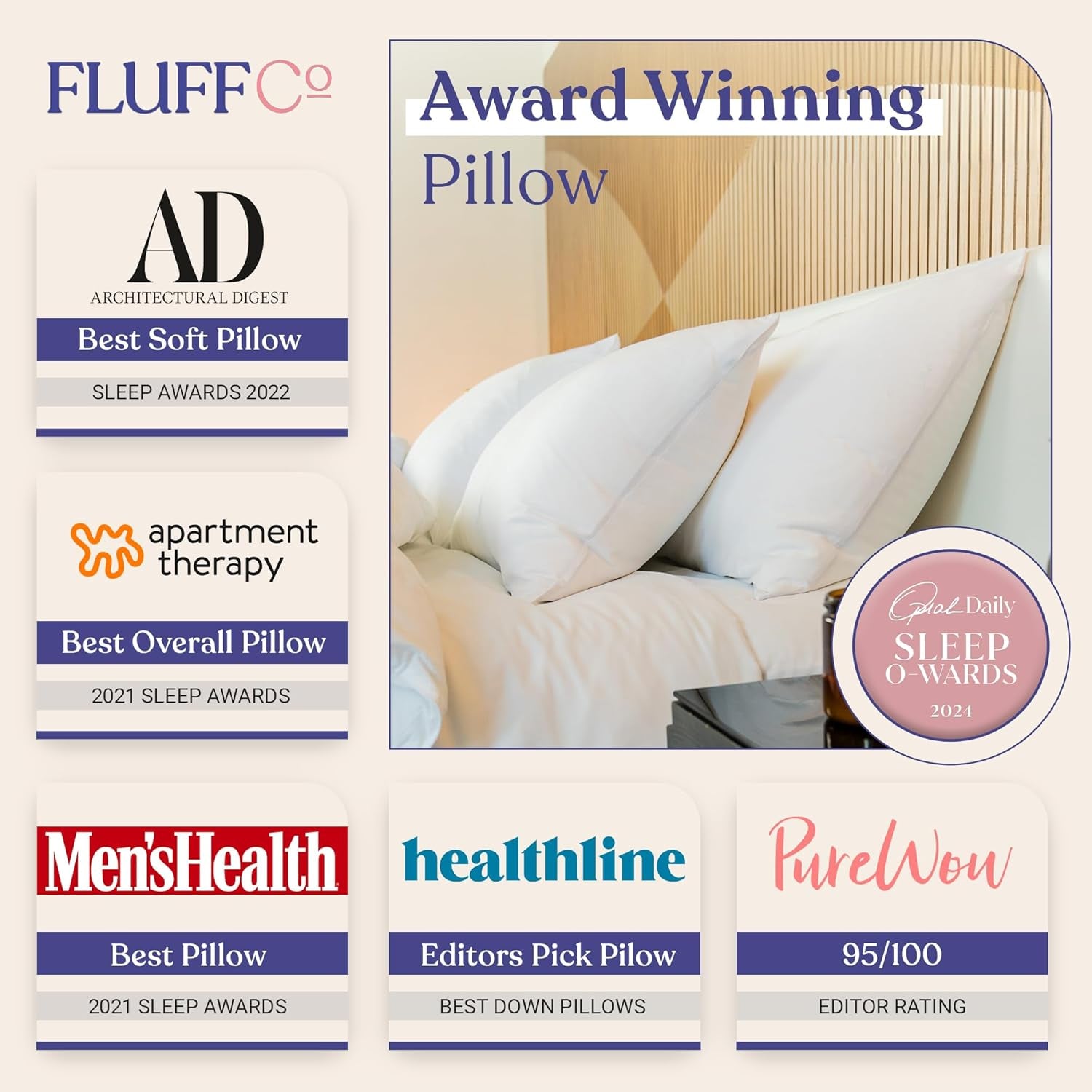 Fluffco Daunen-Alternativkissen Standardkissen zum Schlafen Queen-Size-Kissen Bettkissen Seitenschläferkissen Kühlkissen Hotelkissen Nackenkissen Reisekissen (Standard fest) Standardkissen Naty Shop